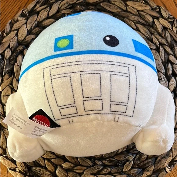 Star Wars Blue and White R2-D2 Plush Pillow - Picture 2 of 4
